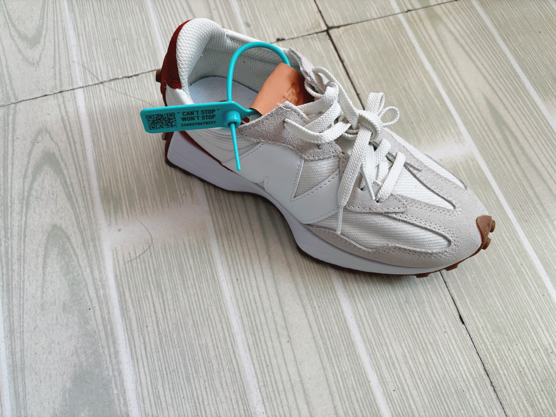 custom review-New Balance NB 327 Амортизация Устойчивость к истиранию Дышащий Верх Низкий Топ Повседневные Беговые кроссовки Женские Светло-серый