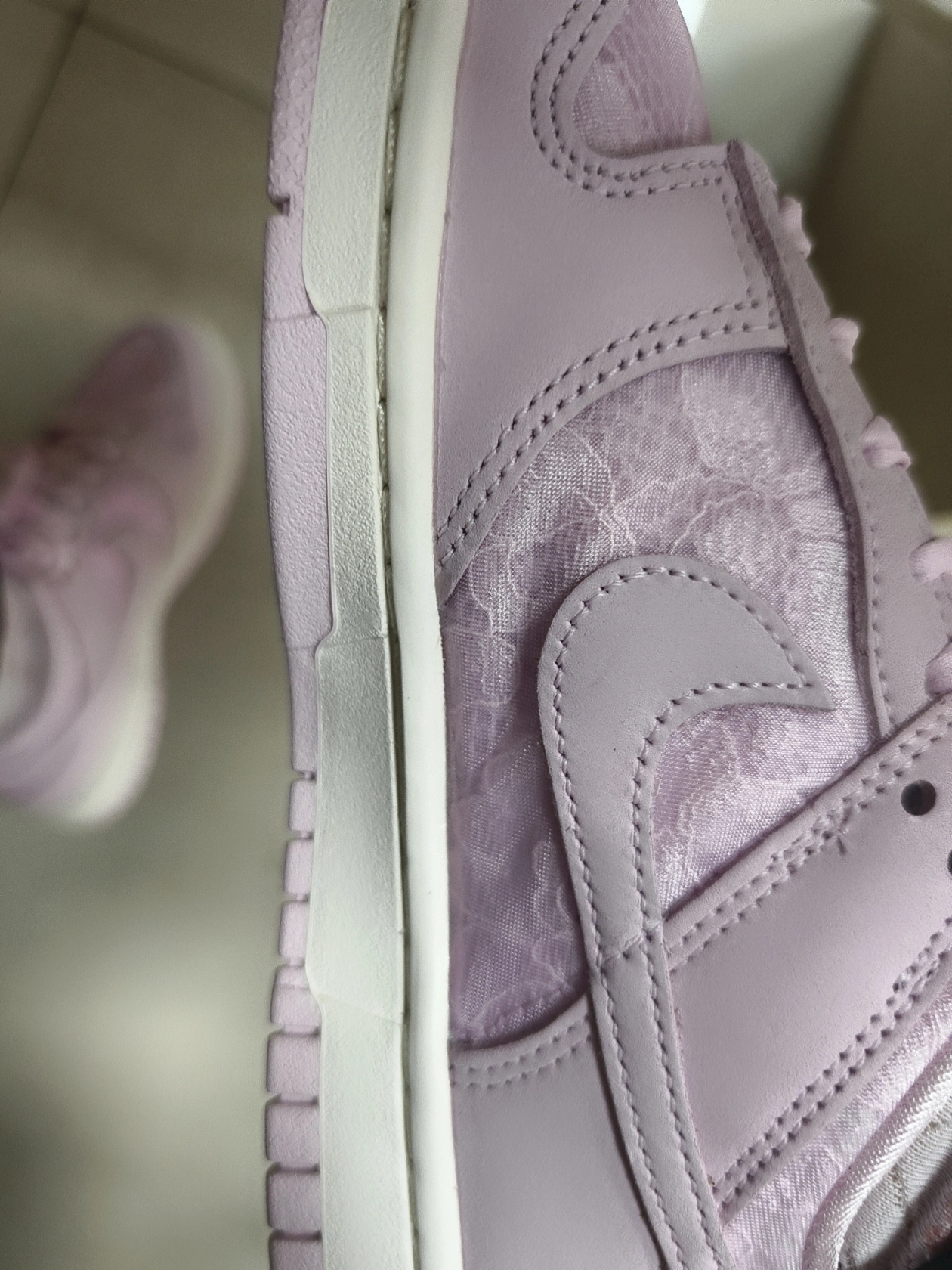 custom review-Nike Dunk Slip-on Устойчивый к истиранию Низкий Топ Скейтбординг Женские Розовые