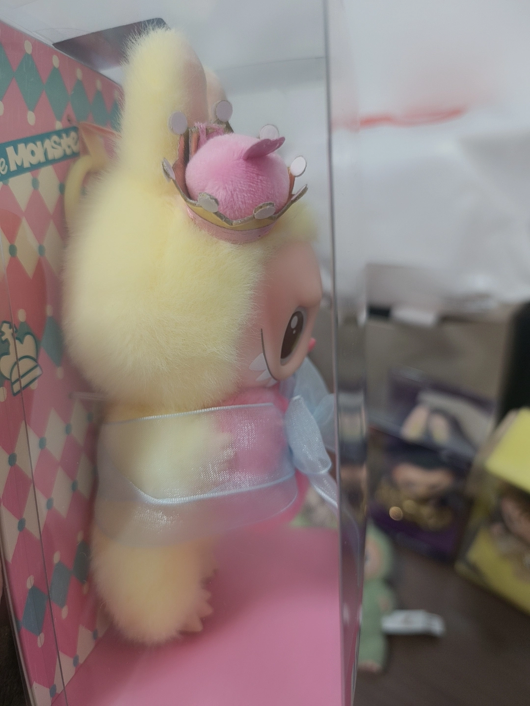 custom review-POP MART THE MONSTERS LABUBU Let's Checkmate, Виниловая Плюшевая Королева, Прозрачный Слепой Бокс На Карточке