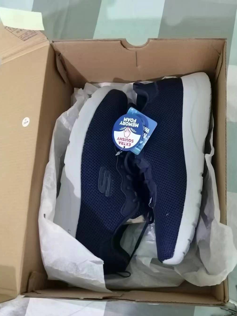custom review-Skechers Dynamight 2,0 Slip-Resistant Abrasion-Resistant Breathable Low-Top Running Shoes Men's Marine Blue Скекиерс Динамайт 2,0 Противоскользящий Устойчивый к износу Дышащие Низкие Беговые Кроссовки Мужские Морской Синий