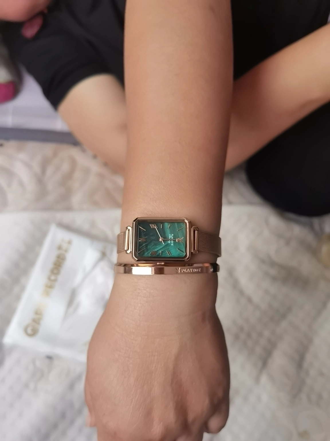 custom review-PLAYBOY Винтаж Элегантность Роскошь Женские Часы Кварцевый Механизм Ремешок из Нержавеющей Стали Часы для Женщин