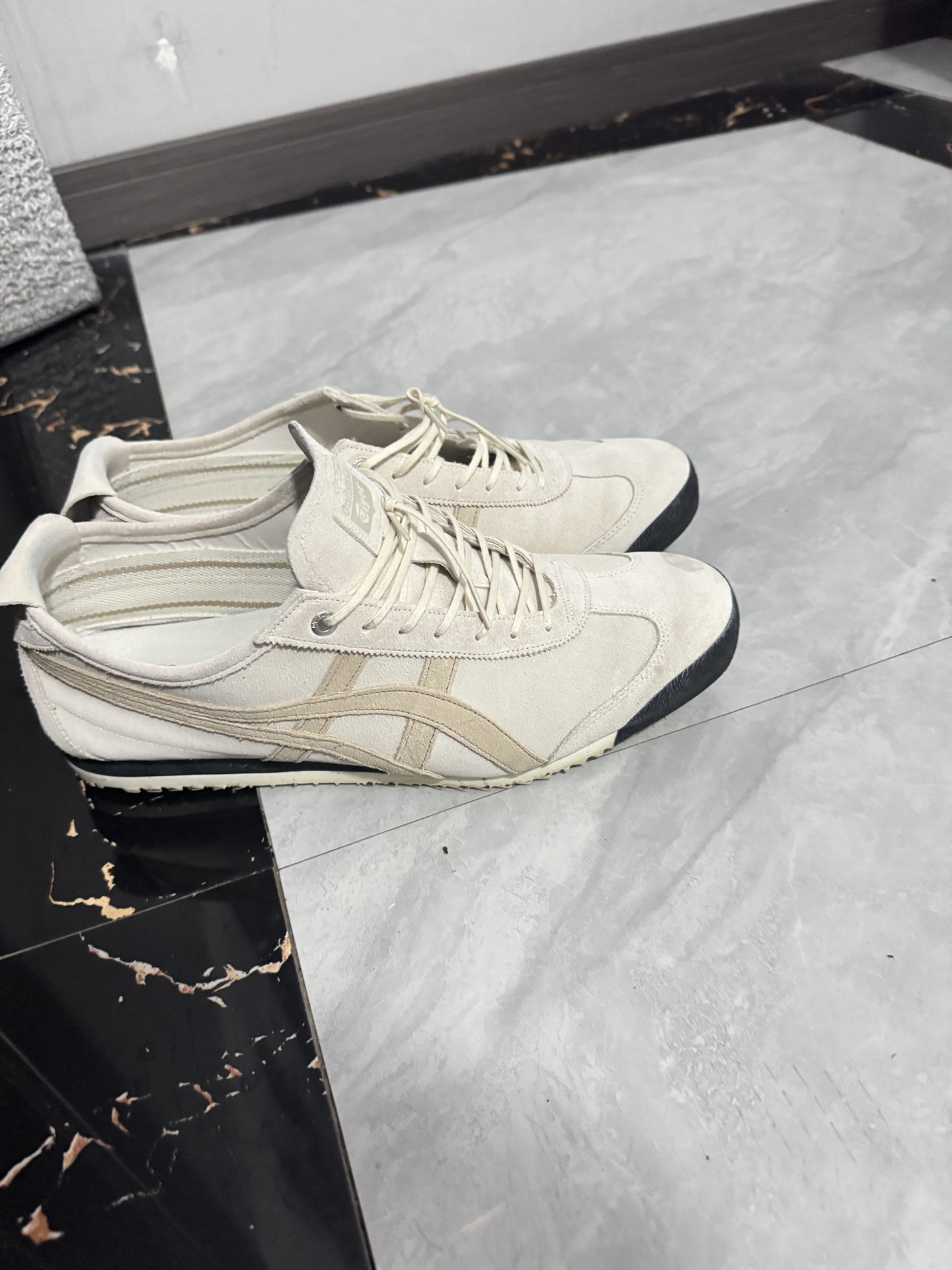 custom review-Onitsuka Tiger MEXICO 66 Устойчивые к истиранию Низкие Повседневные Беговые Кроссовки Унисекс Хаки