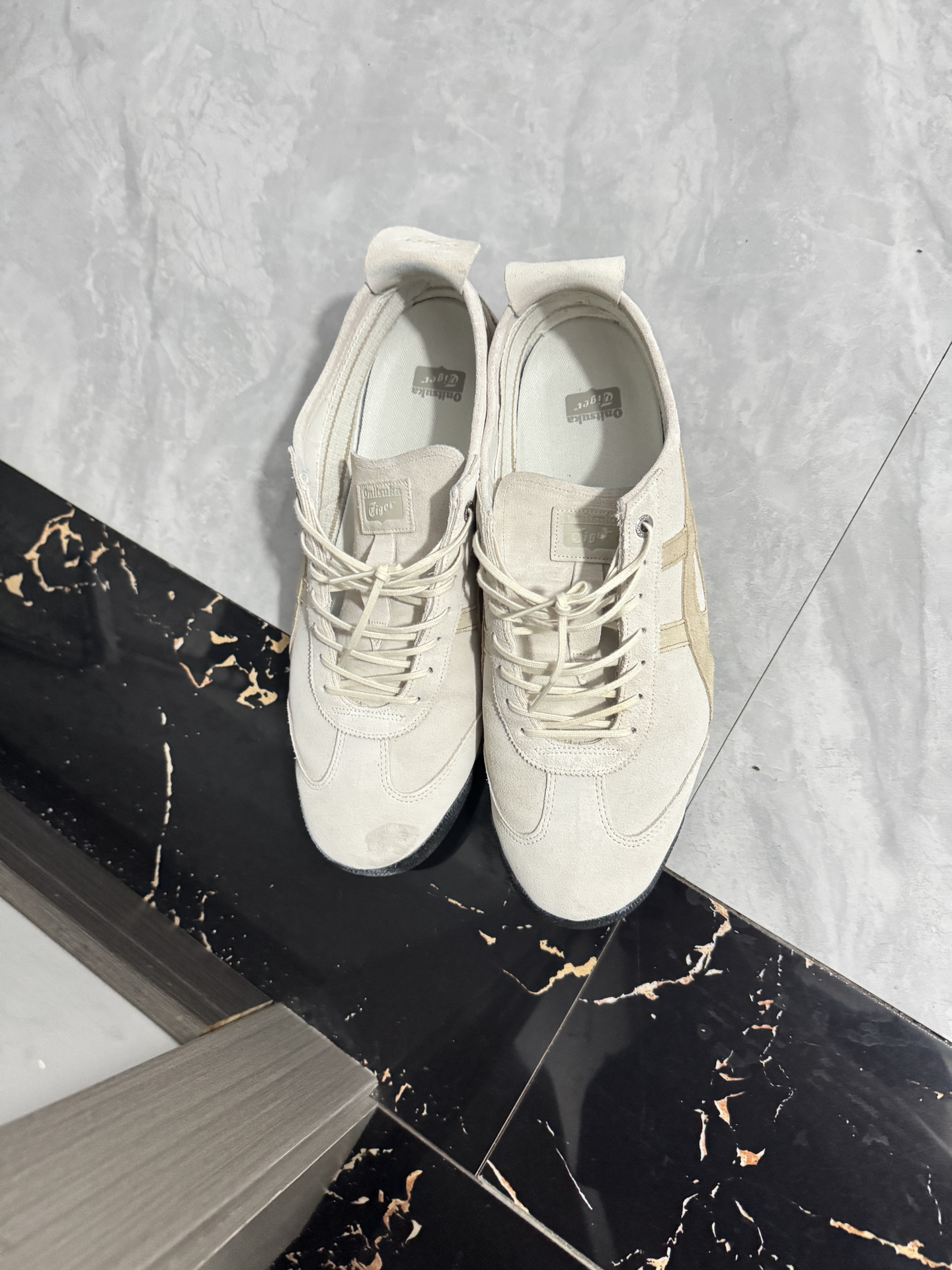 custom review-Onitsuka Tiger MEXICO 66 Устойчивые к истиранию Низкие Повседневные Беговые Кроссовки Унисекс Хаки