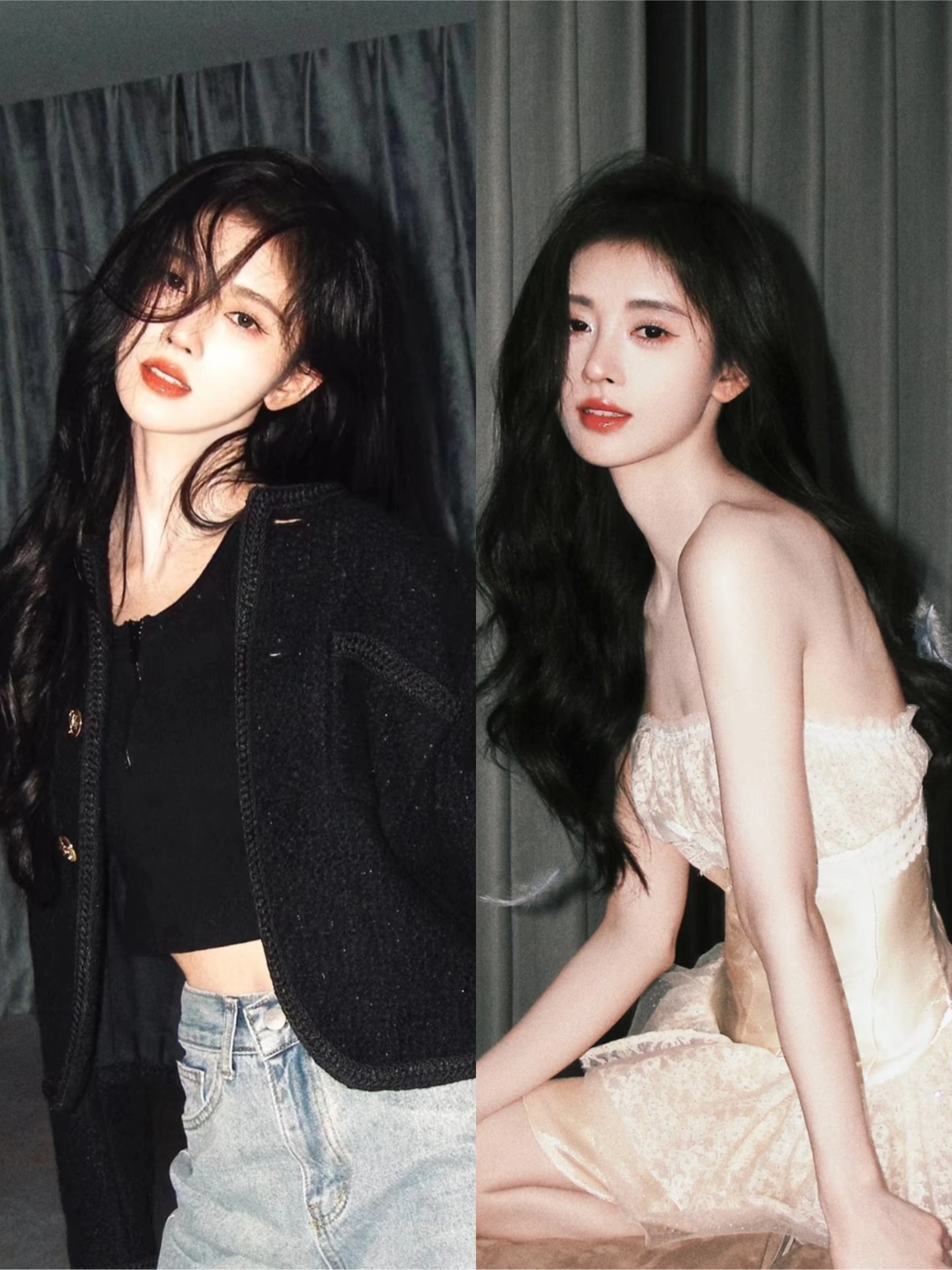 鞠婧祎颜值暴击‼️这对比好直观