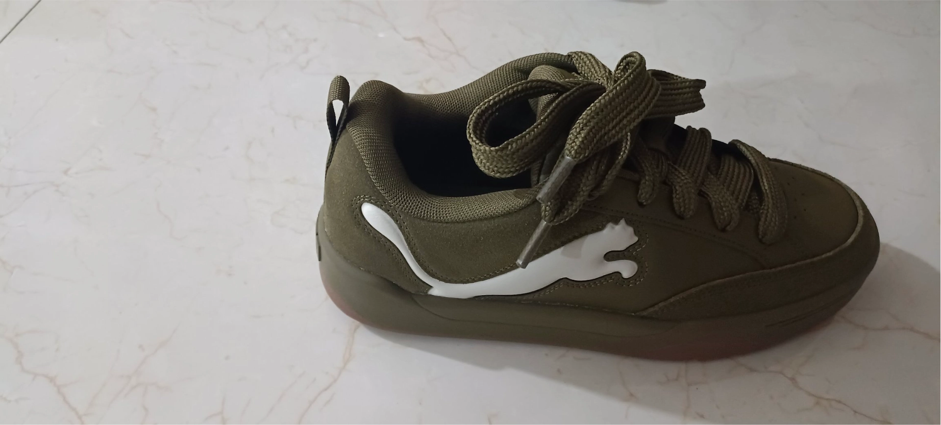 custom review-PUMA Park Lifestyle Устойчивые к истиранию низкие кроссовки для скейтбординга унисекс армейского зеленого цвета