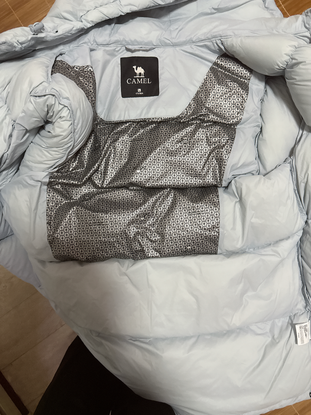 custom review-CAMEL Цветовой блок Водоотталкивающий Анти-Статический С наполнителем Пуховик Унисекс