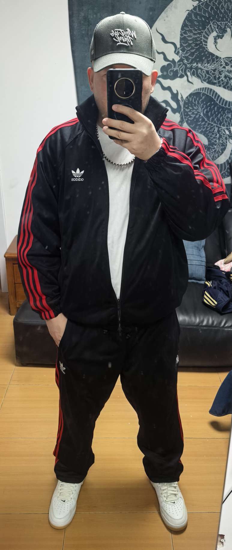 custom review-Adidas Originals x KORN TRACK TOPadidas X KORN FW24 Куртки Пальто Унисекс Черный