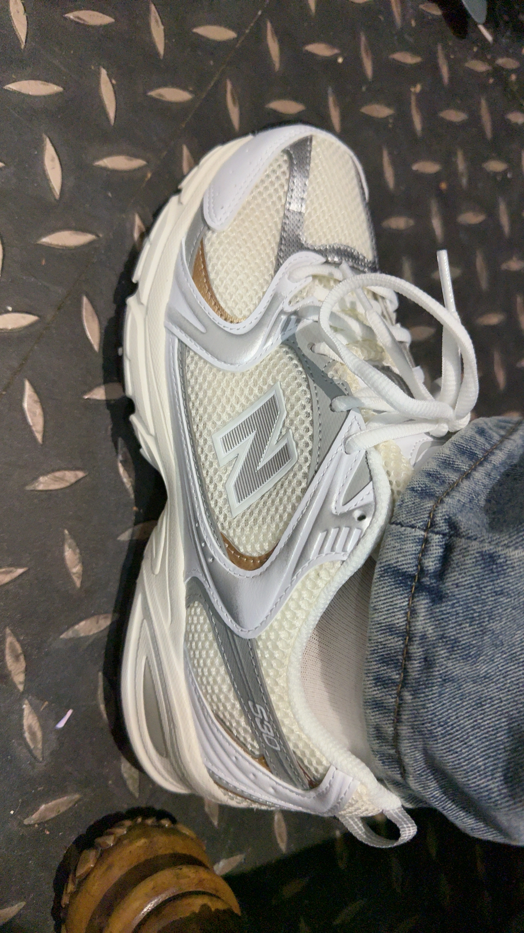 custom review-New Balance NB 530 Амортизация Устойчивость к истиранию Дышащий Низкий Верх Повседневная Городская Коммутация Беговые кроссовки Унисекс Серый Белый