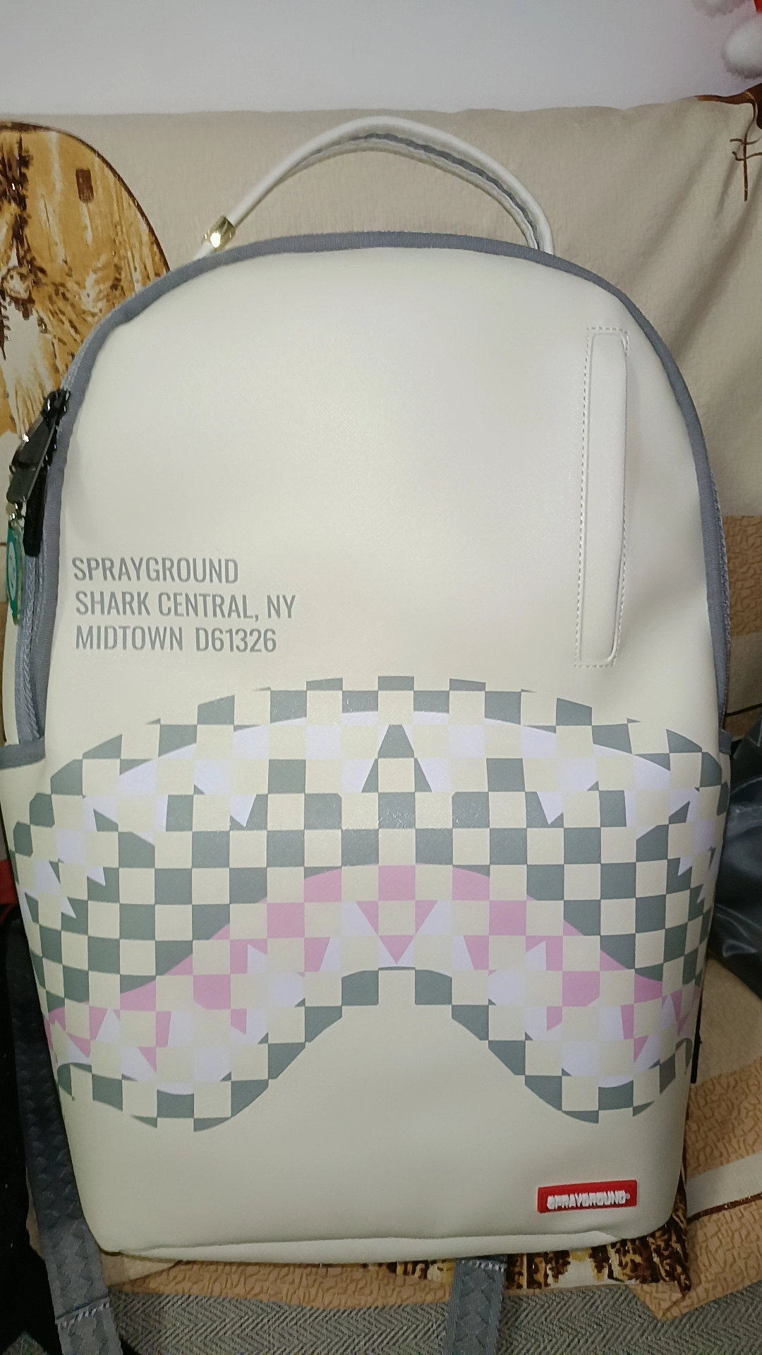 custom review-SPRAYGROUND Рюкзак из ПВХ (поливинилхлорида) большой унисекс натуральный белый