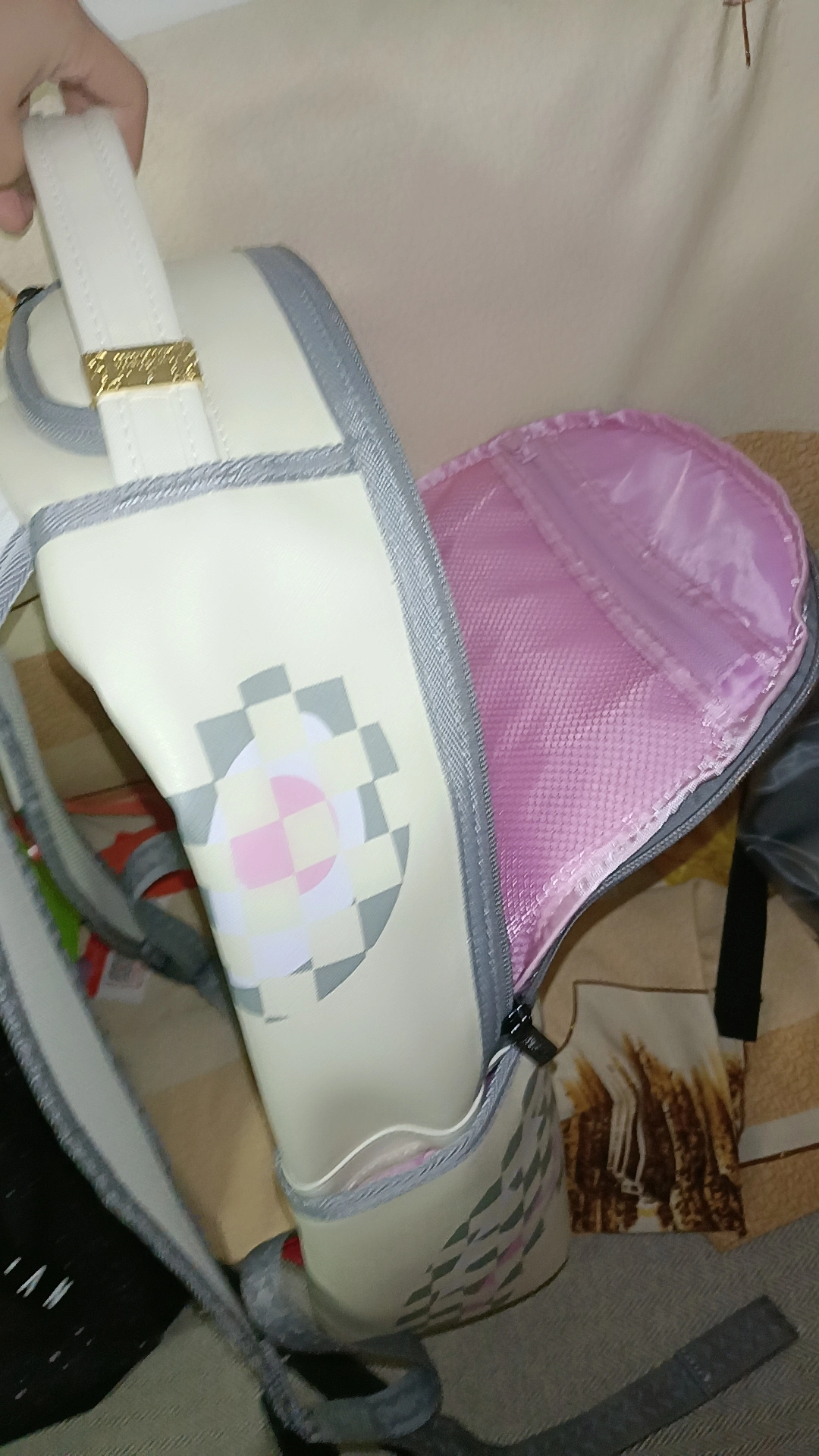 custom review-SPRAYGROUND Рюкзак из ПВХ (поливинилхлорида) большой унисекс натуральный белый