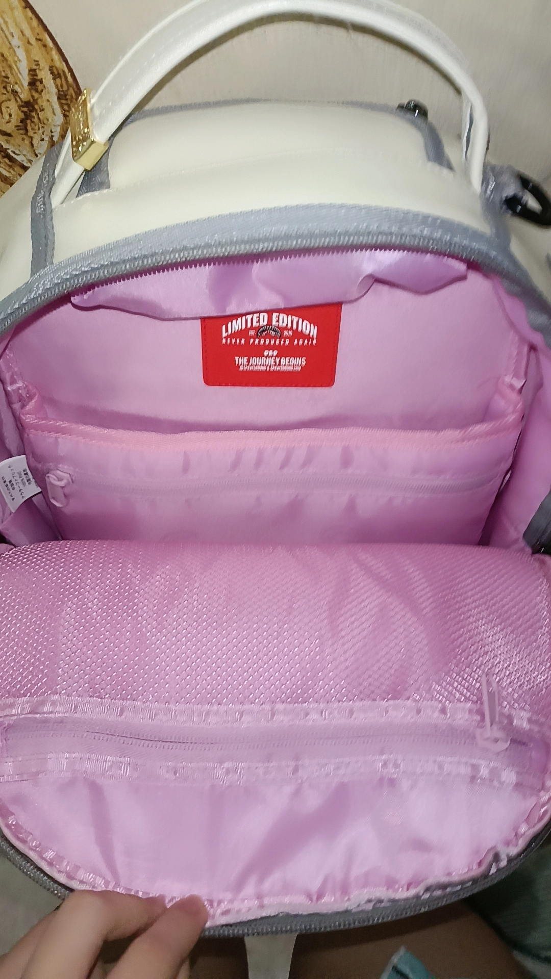 custom review-SPRAYGROUND Рюкзак из ПВХ (поливинилхлорида) большой унисекс натуральный белый