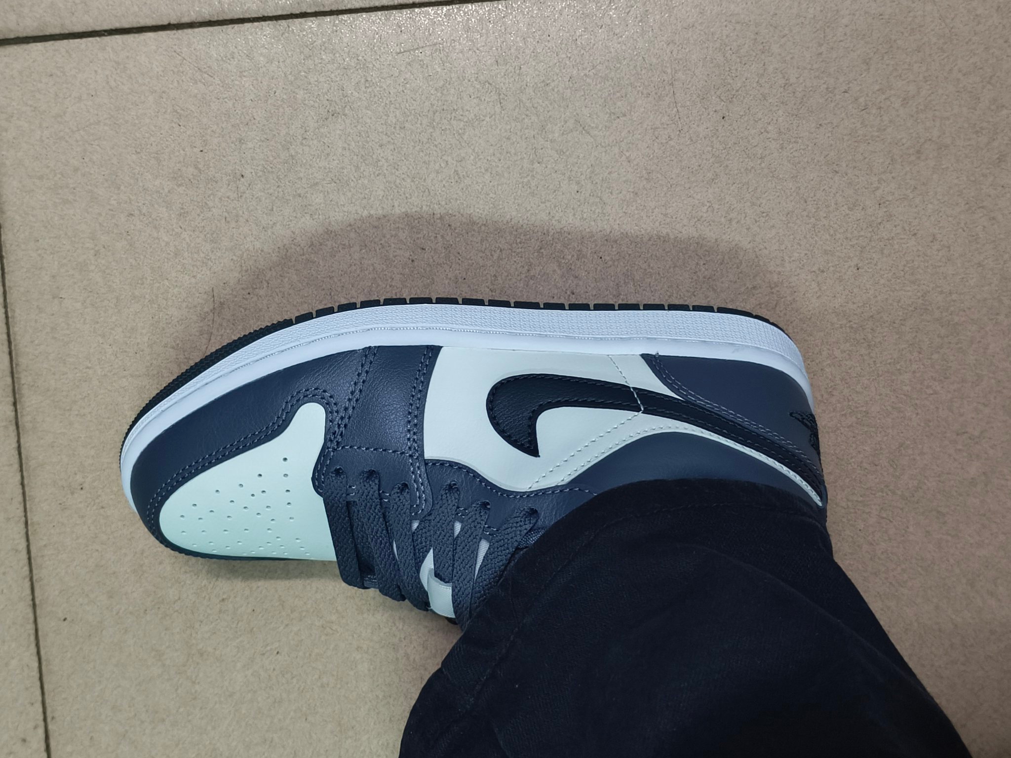 custom review-Jordan Air Jordan 1 Low Топ Винтажные Баскетбольные Кроссовки Женские Темно-Серый