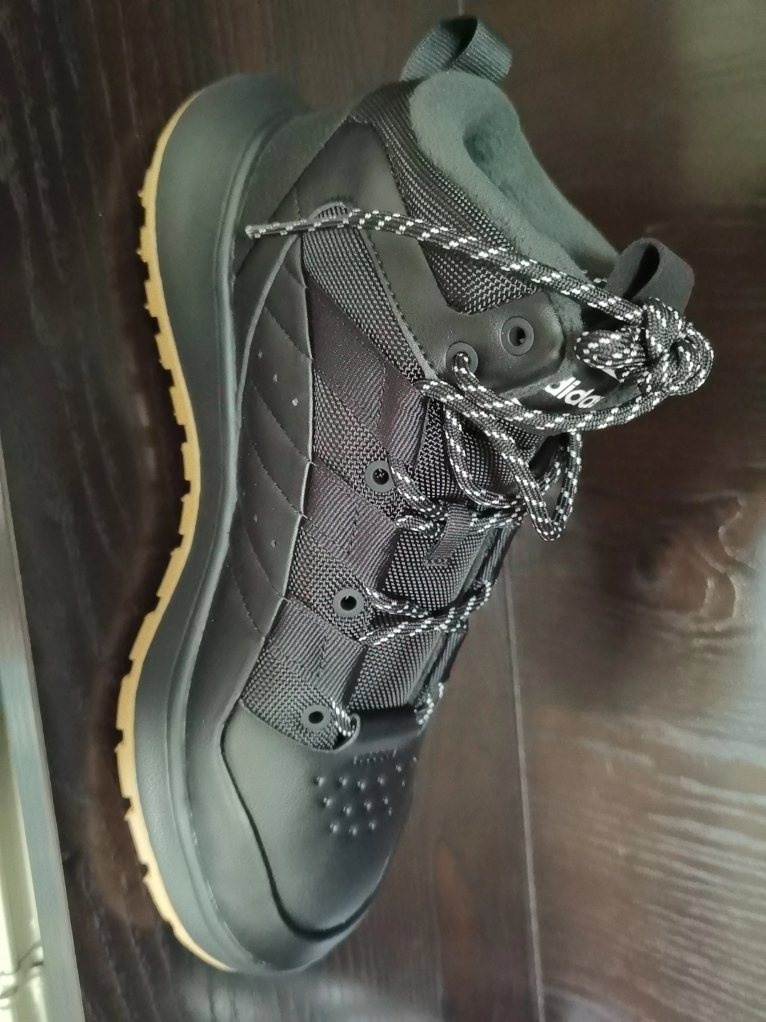 custom review-Adidas Fusion Storm Slip-Resistant Thermal MID Top Винтажные баскетбольные кроссовки Унисекс Черный