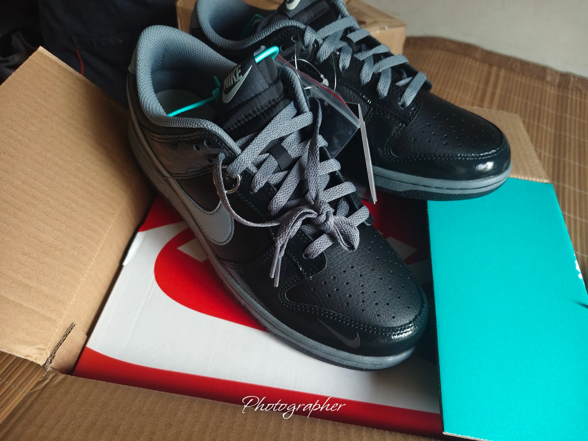 custom review-Nike Dunk Slip-Resistant Abrasion-Resistant Low-Top Скейтборд Кроссовки Мужские Черные