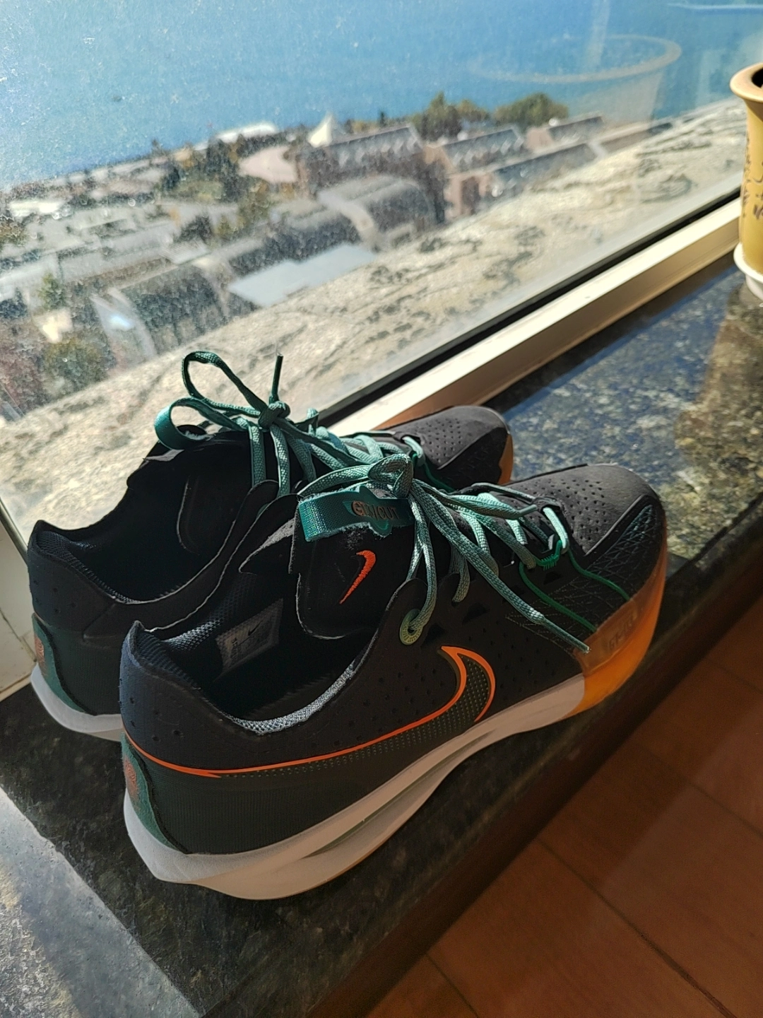 custom review-Nike Air Zoom G.T. Cut 3 Low Топ Баскетбольные кроссовки Унисекс Черный Оранжевый Зеленый