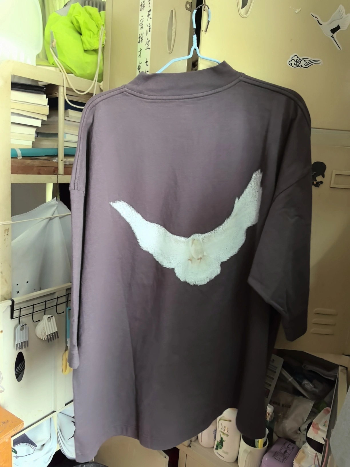 custom review-YEEZY x Gap X Balenciaga Dove 3 4 рукав Tee T-рубашка Унисекс Темно-серый