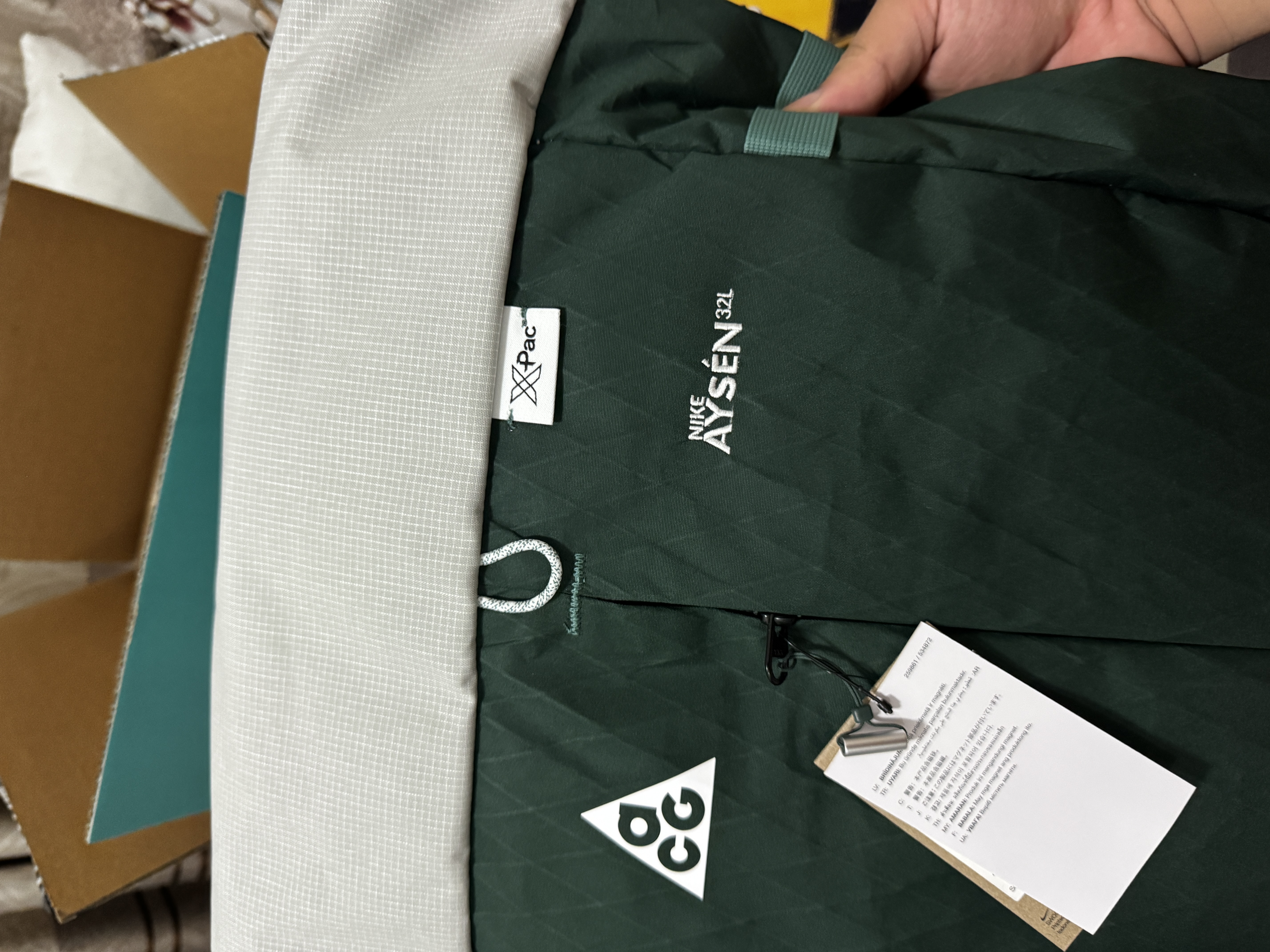 custom review-Nike Полиэстер Рюкзак Стандартный (Standard) Мужской Зеленый