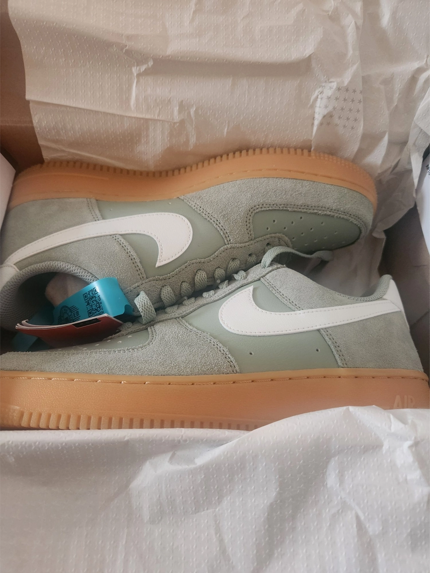 custom review-Nike Air FORCE 1 Slip-on Устойчивый к истиранию Низкий Топ Скейтбординг Мужской Зеленый