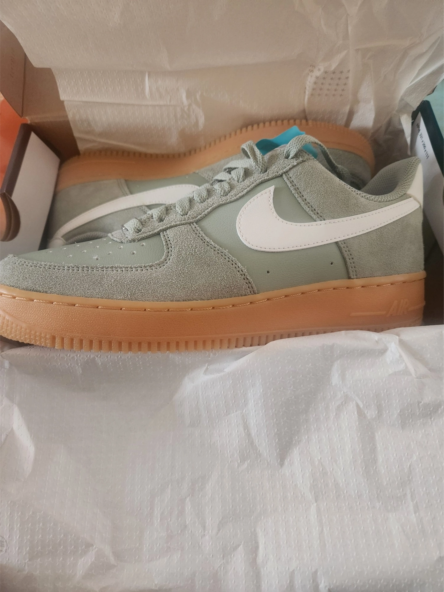 custom review-Nike Air FORCE 1 Slip-on Устойчивый к истиранию Низкий Топ Скейтбординг Мужской Зеленый