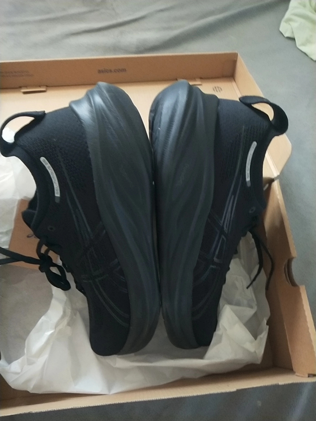 custom review-ASICS Гель Nimbus 26 Устойчивый к истиранию Дышащий Низкий Топ Повседневные Беговые Кроссовки Женские Чисто Черные