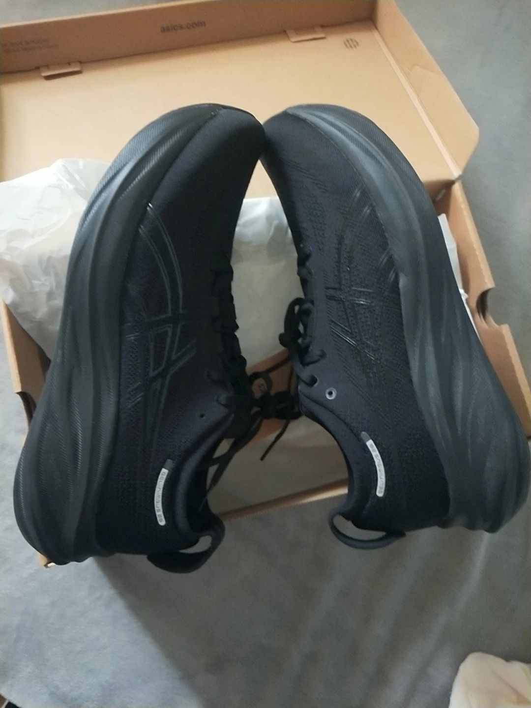 custom review-ASICS Гель Nimbus 26 Устойчивый к истиранию Дышащий Низкий Топ Повседневные Беговые Кроссовки Женские Чисто Черные