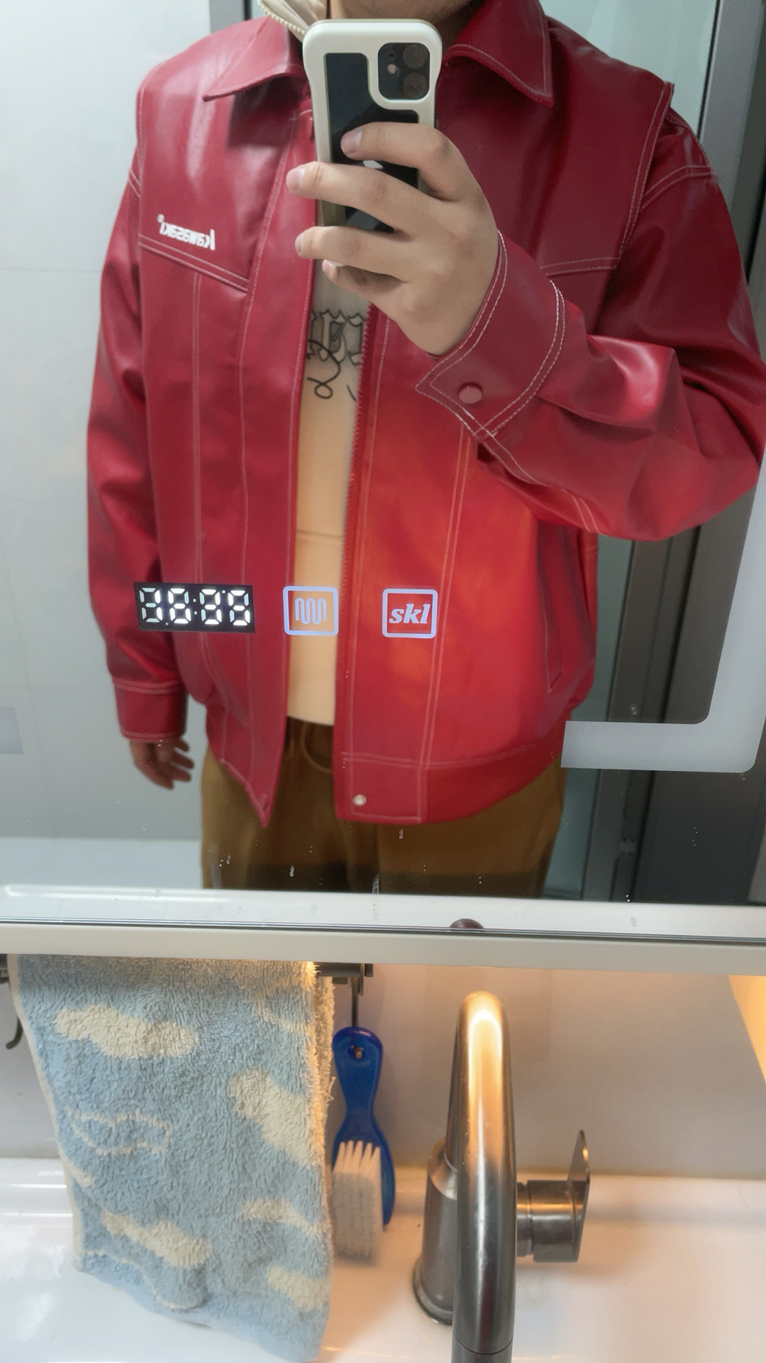 custom review-Кавасаки Унисекс Кожаные Куртки