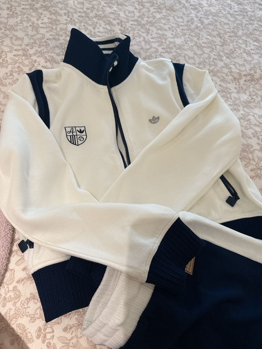 custom review-Adidas Originals RETROTRACK Топ Sporty Клуб Куртки Пальто Женские Нефритовый Белый