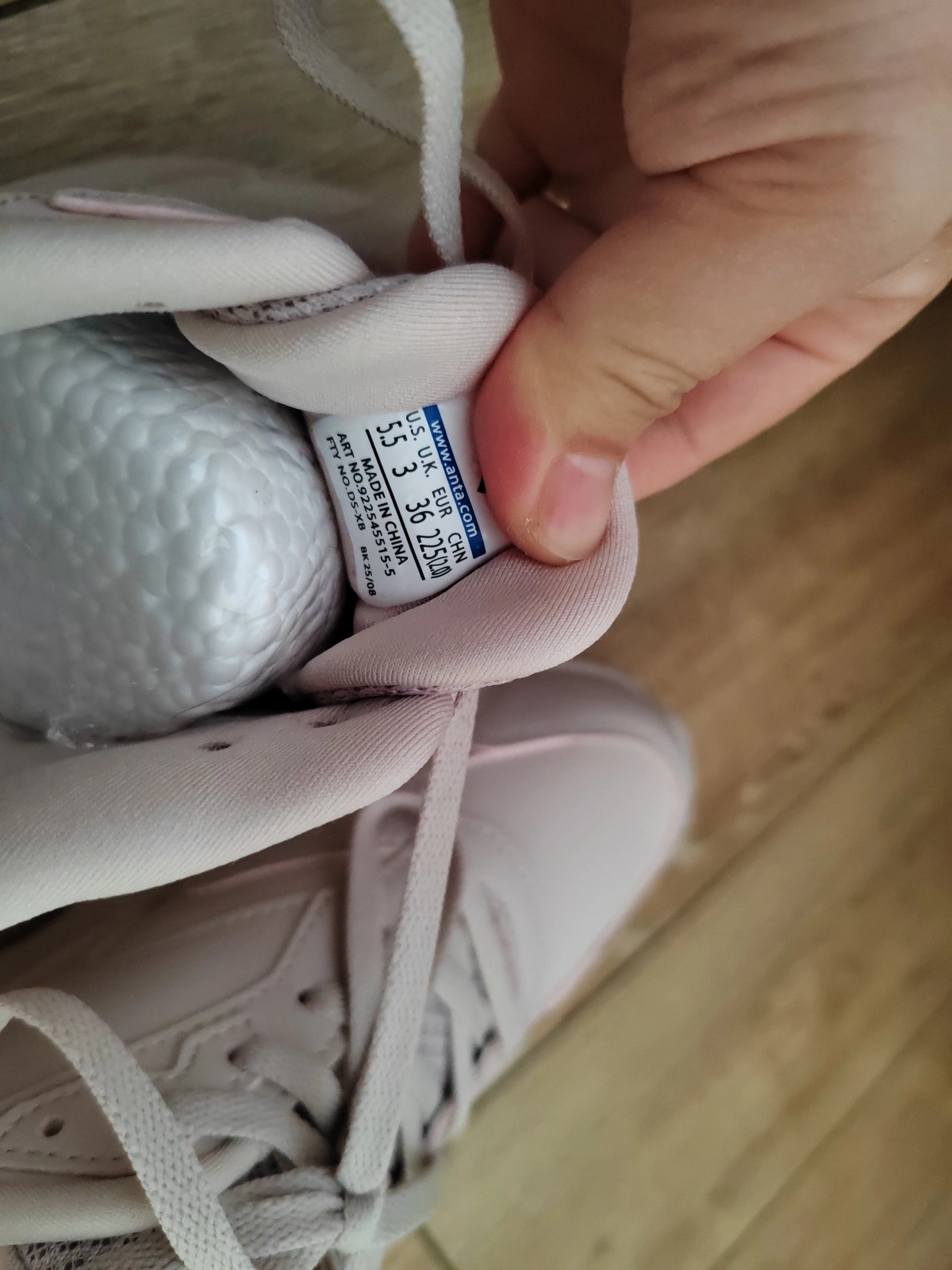 custom review-Anta Гонки Амортизация Устойчивость к износу Легкий Городской Коммутирование Беговые кроссовки Женские Пыльно-розовый