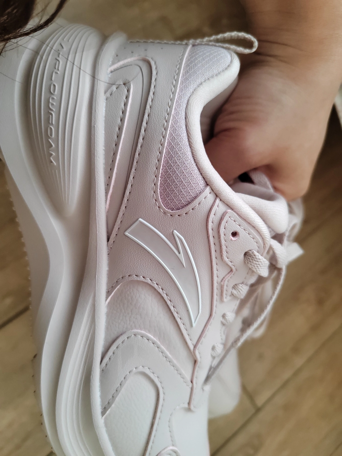 custom review-Anta Гонки Амортизация Устойчивость к износу Легкий Городской Коммутирование Беговые кроссовки Женские Пыльно-розовый