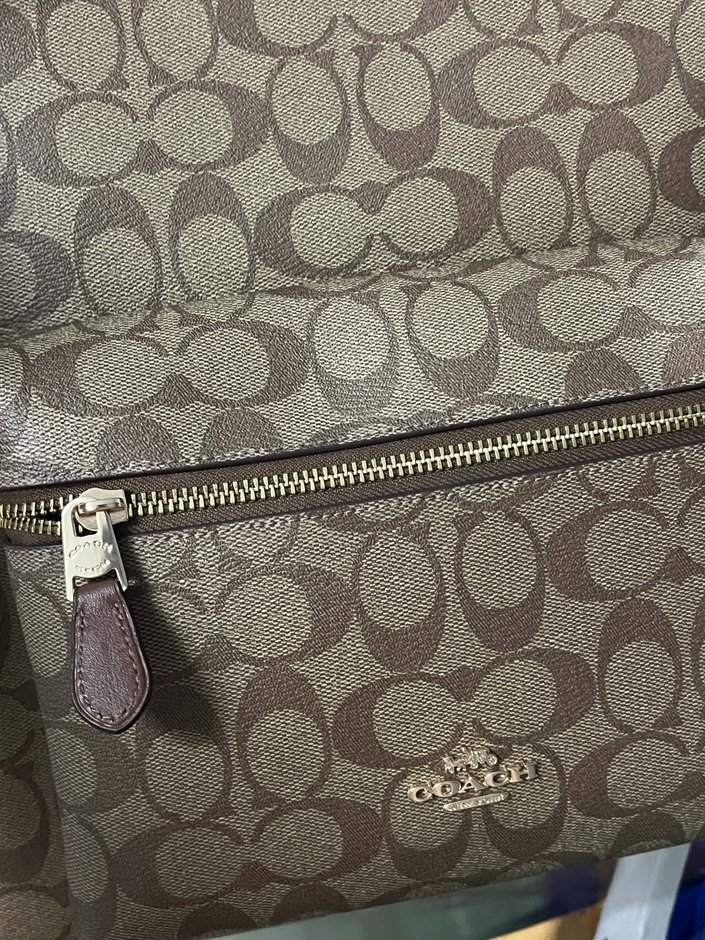 custom review-COACH Charlie Покрытый холст Рюкзак Женский Хаки