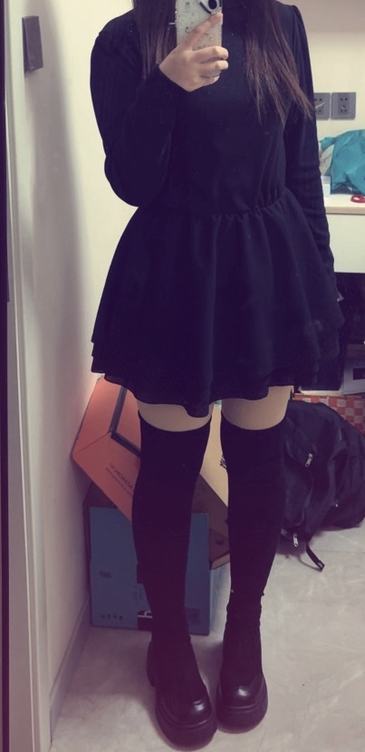 custom review-PNVB Длинное платье с длинными рукавами для женщин
