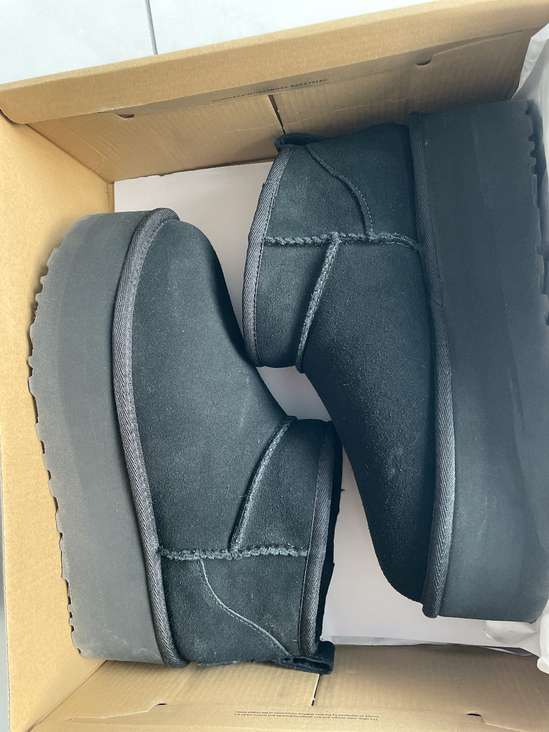 custom review-UGG Короткие Снежные Ботинки Женские Черные