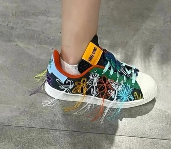 custom review-Sean Wotherspoon Co-Brand x Adidas Originals SUPERSTAR 'Супер Земля' Низкие Скейтборд Кроссовки Унисекс Черный Зеленый Синий