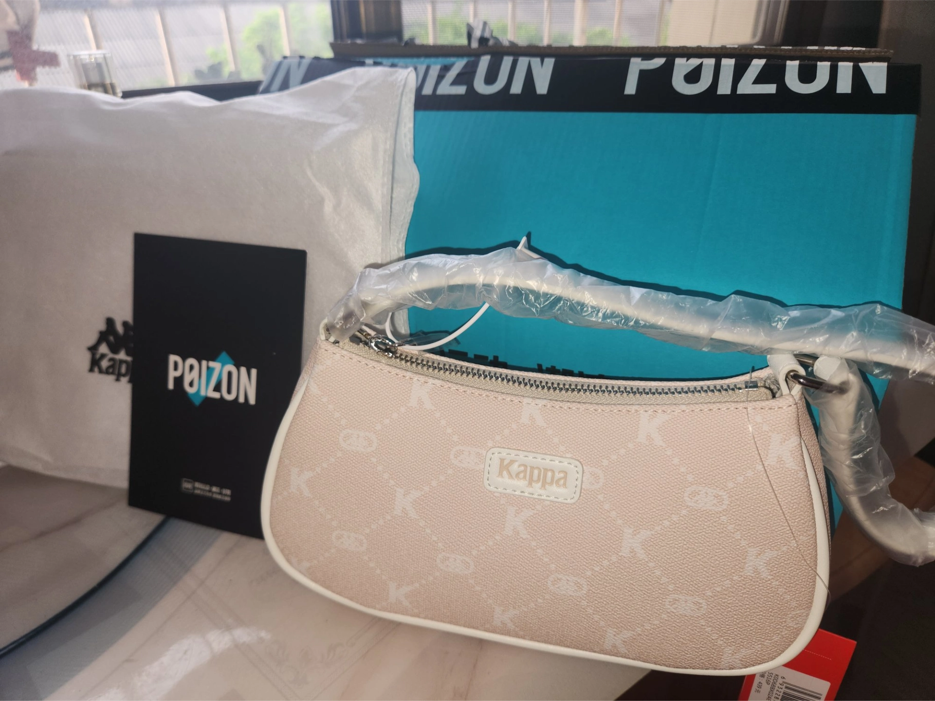 custom review-KAPPA Матовая кожа Сумка Сумка через плечо Стандартная Женская Milkshake Белый