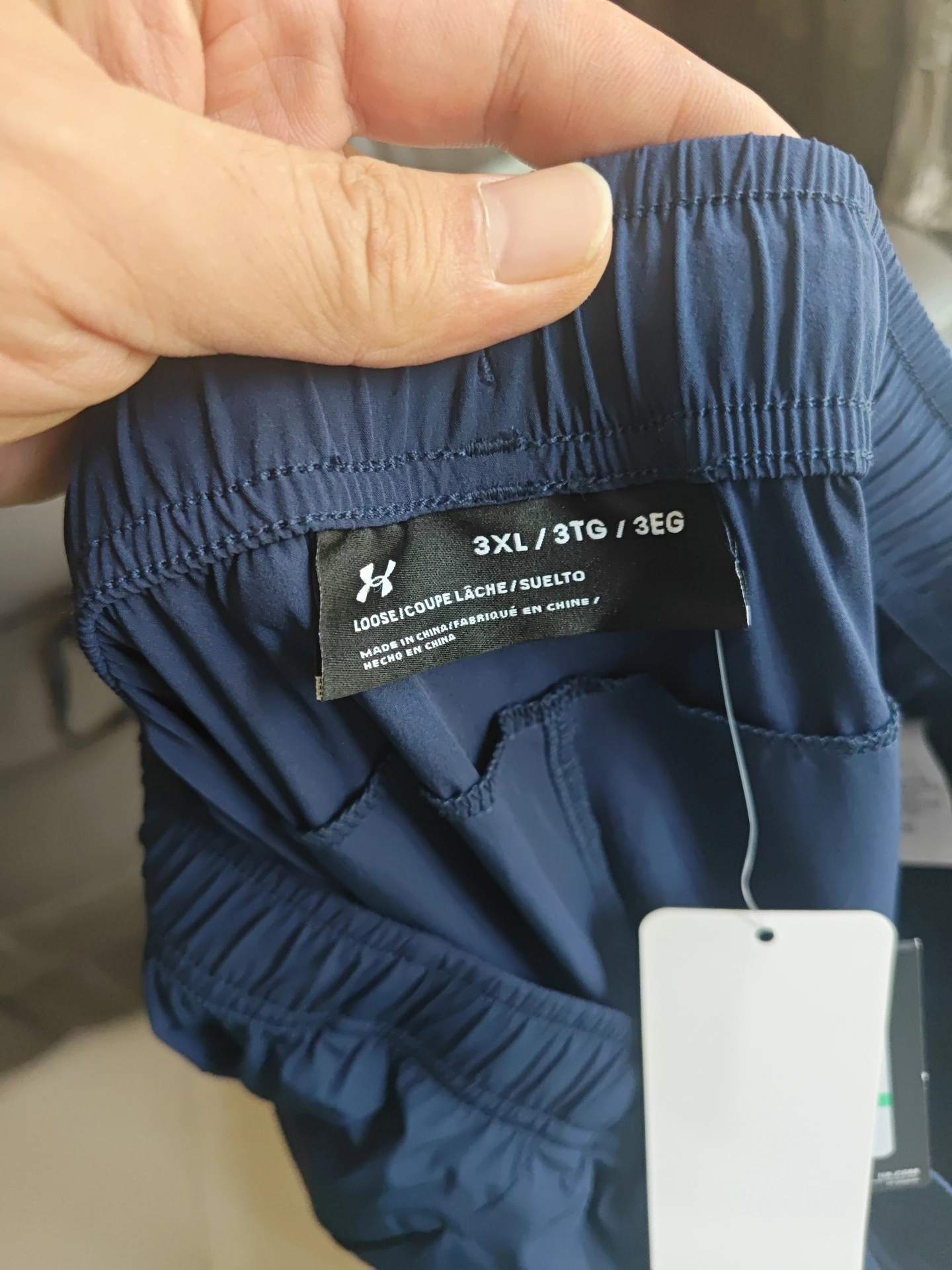 custom review-Under Armour Вязаные тренировочные брюки мужские цвет коллегиальный синий