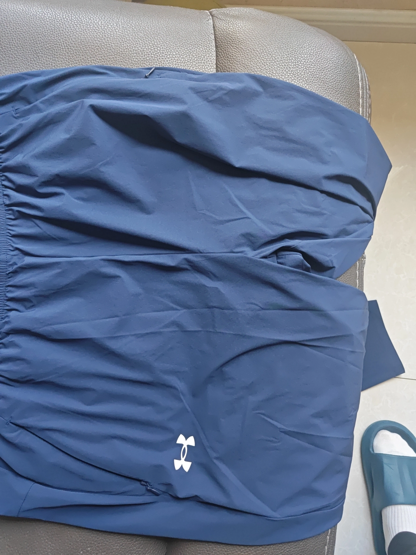custom review-Under Armour Вязаные тренировочные брюки мужские цвет коллегиальный синий