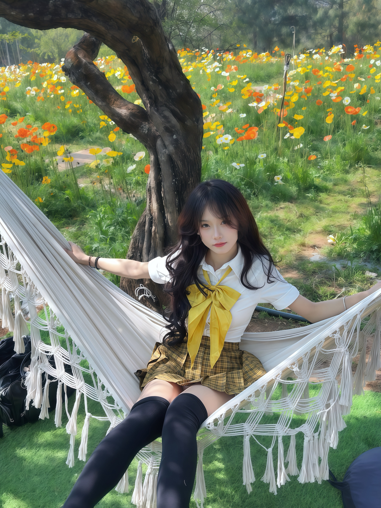 jk女孩拍照日常