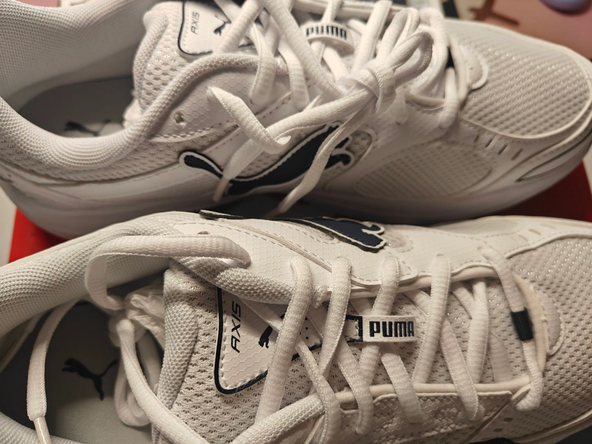 custom review-Puma Axis Сетка Slip-Resistant Abrasion-Resistant Низкий Топ Softfoam+ Повседневные Беговые Кроссовки Унисекс Белые