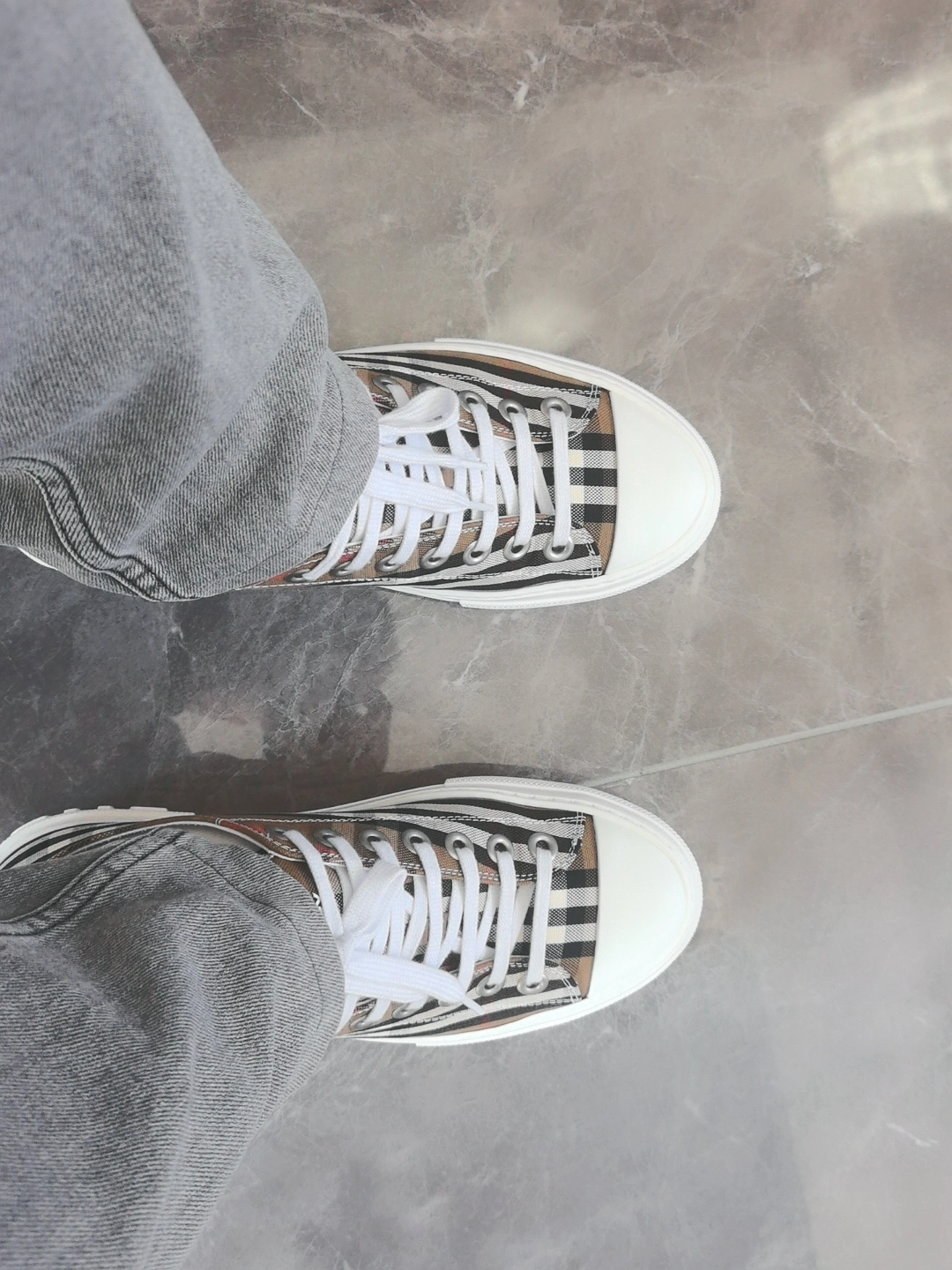 custom review-Burberry Низкие кеды Мужские Коричневые