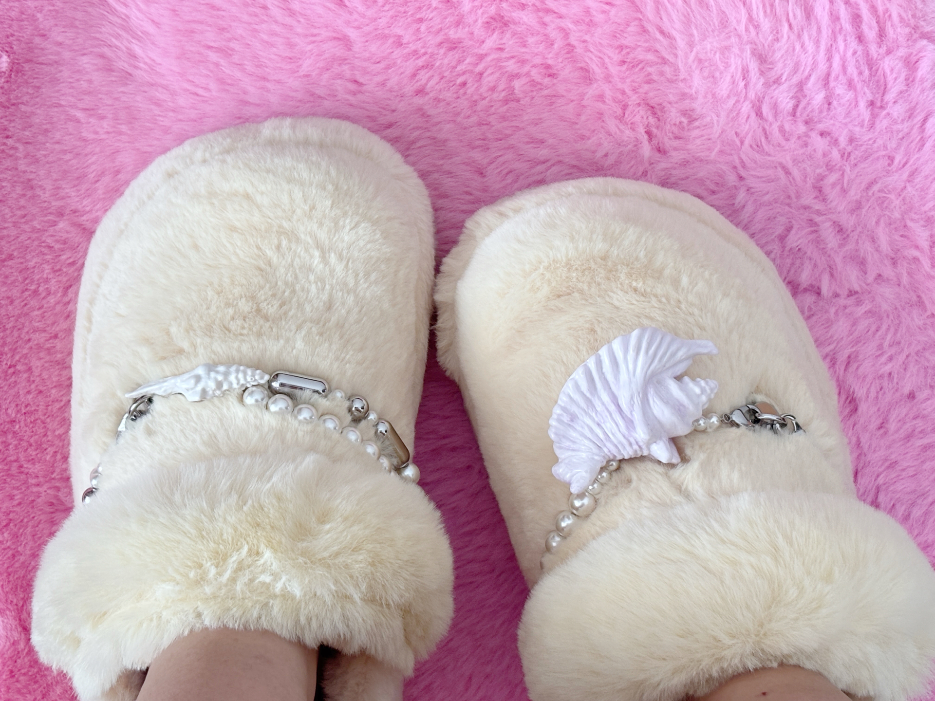 custom review-Lost In Echo x Crocs Pearl с флисовой подкладкой мюли домашние тапочки женские тауповый