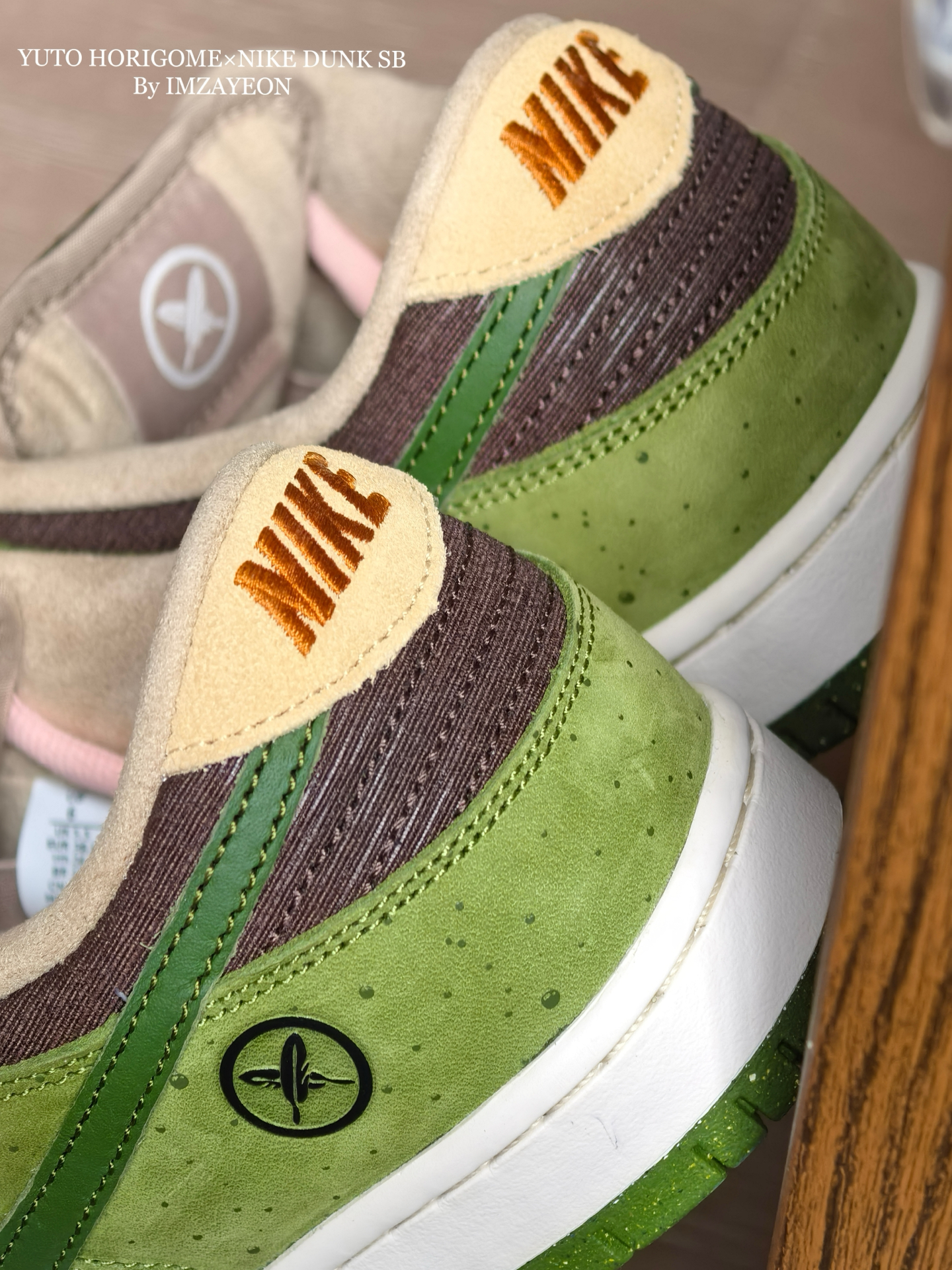 custom review-Юто Хоригоме x Nike Dunk SB Покрытие Амортизация Низкие Кроссовки для скейтбординга Мужские Зеленые Белые