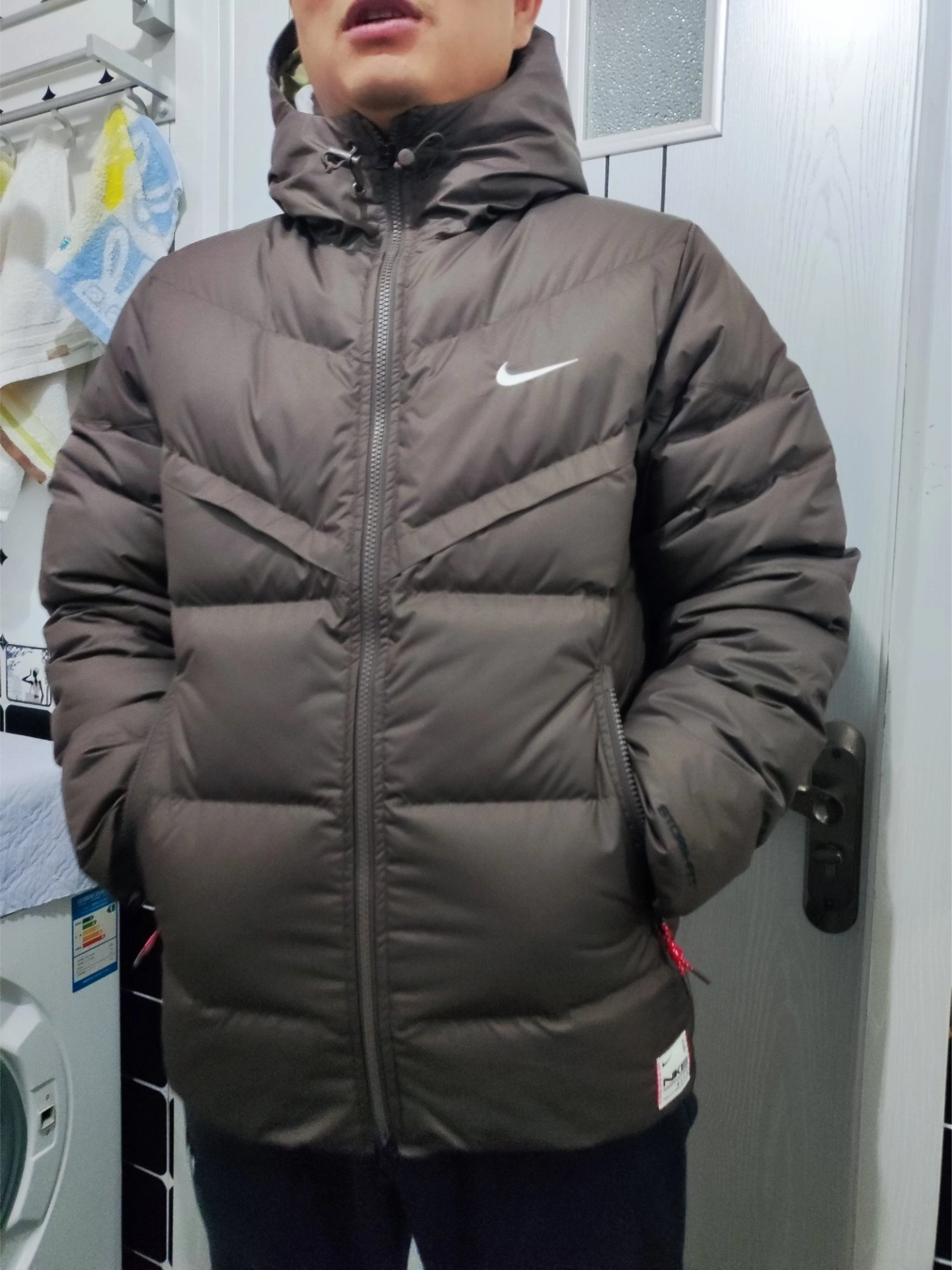 custom review-Nike Storm Fit Down Jacket Men's Iron Gray