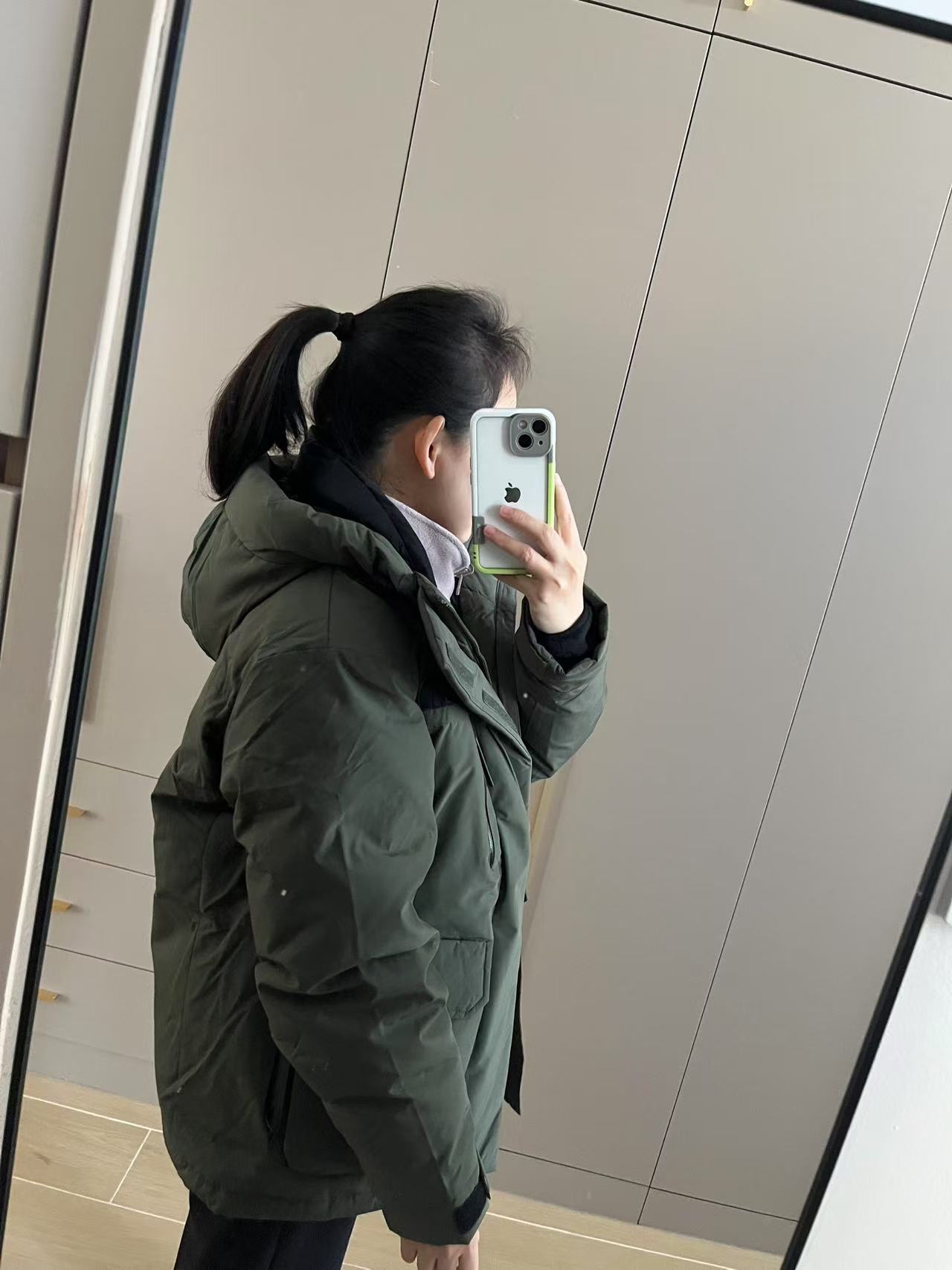 custom review-THE NORTH FACE Пуховик Унисекс Армейский Зеленый