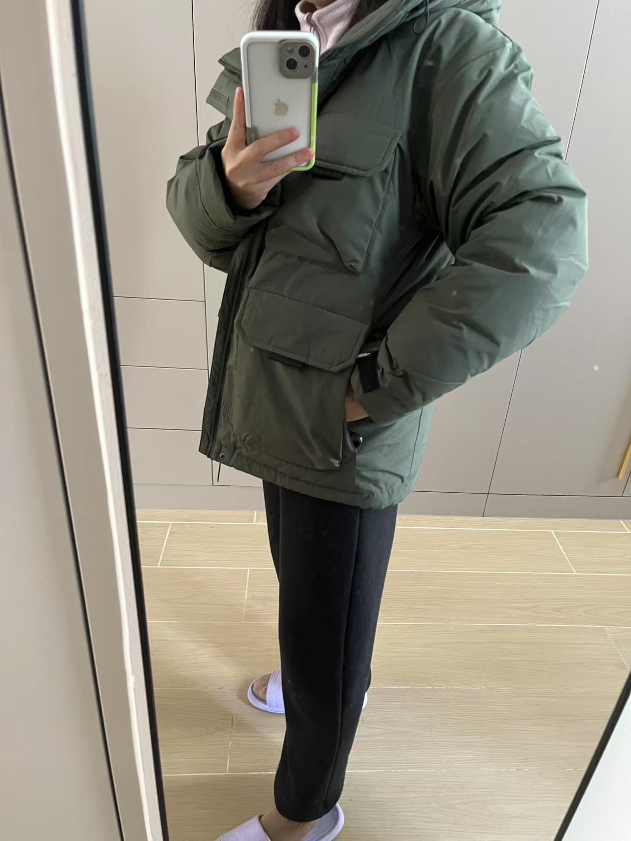 custom review-THE NORTH FACE Пуховик Унисекс Армейский Зеленый