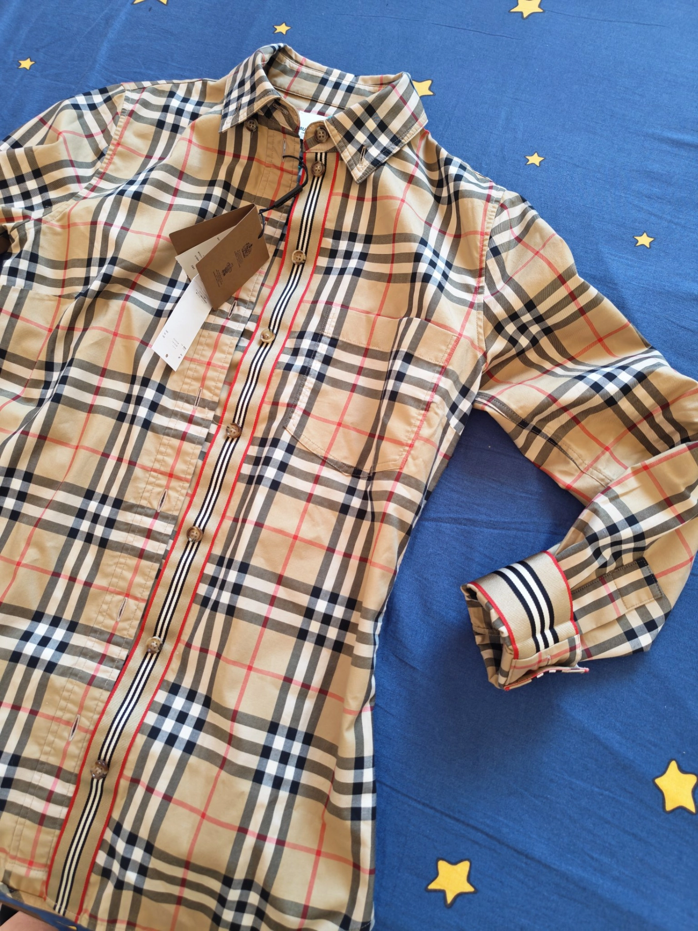 custom review-Burberry Рубашка Женская Разборный Обруч Комплект Бежевый