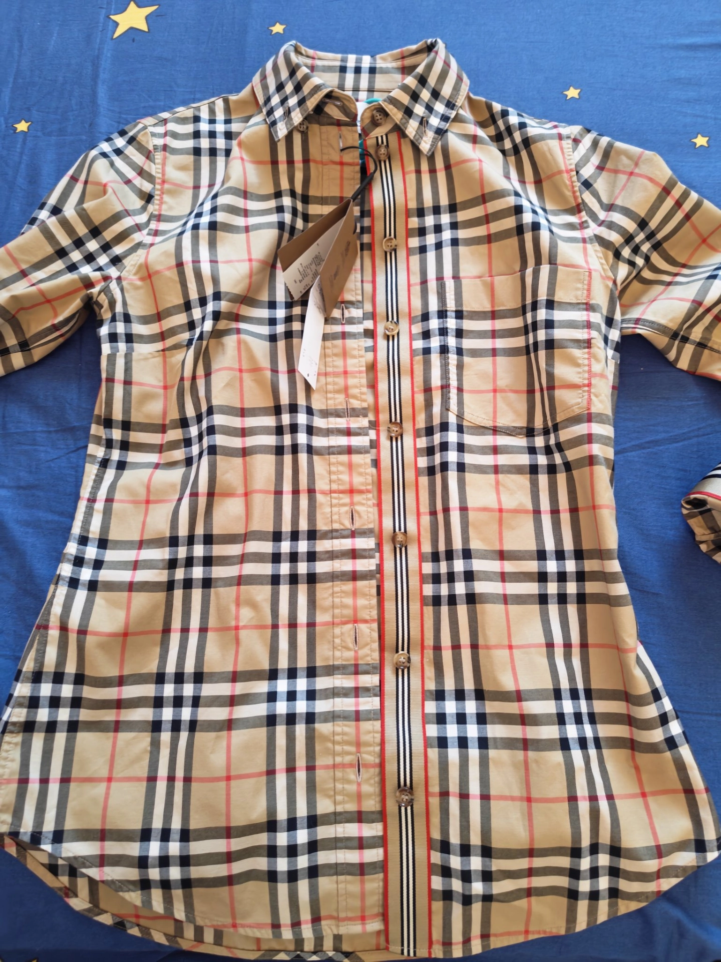 custom review-Burberry Рубашка Женская Разборный Обруч Комплект Бежевый