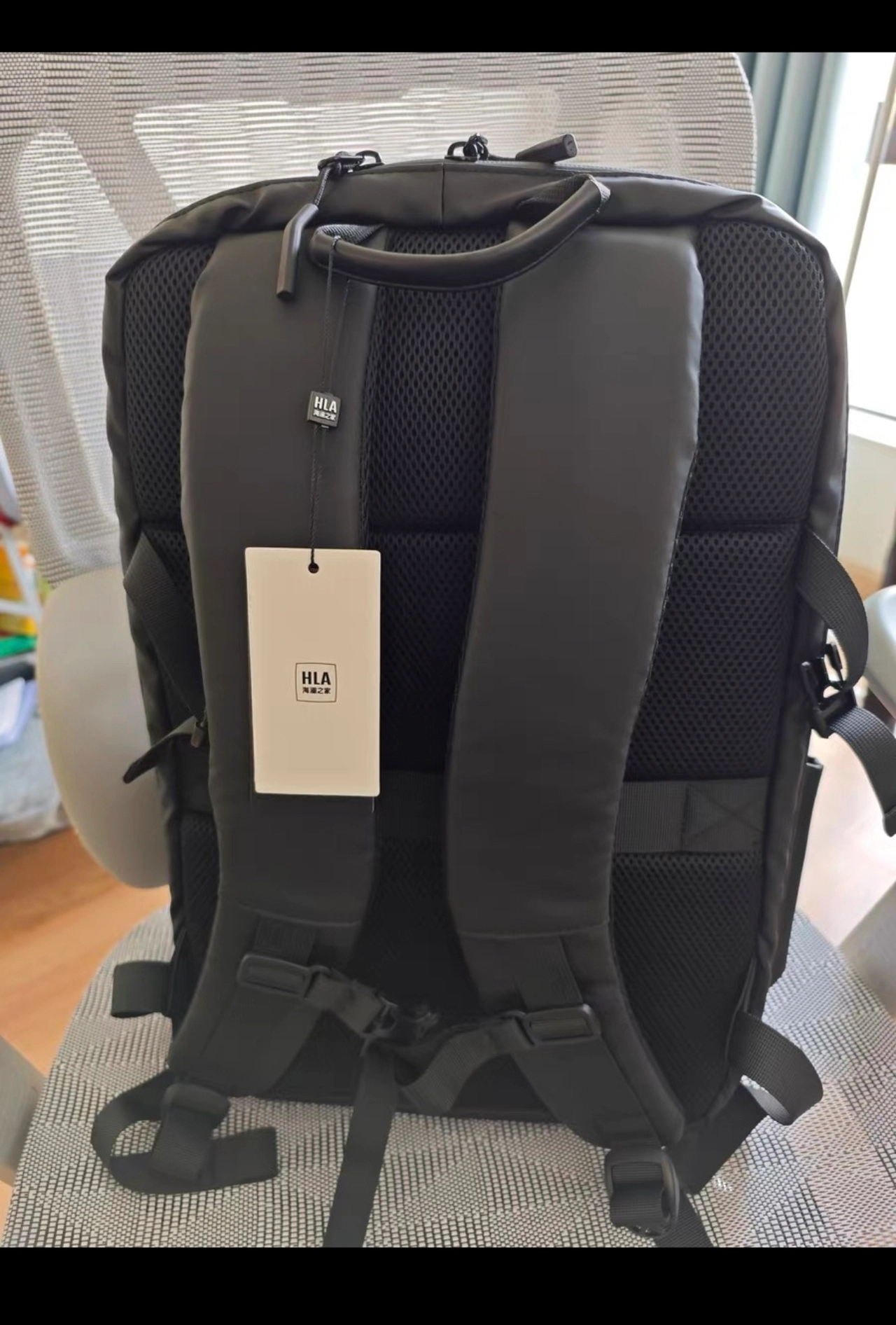 custom review-HLA Полиэстер Рюкзак Мужской Черный