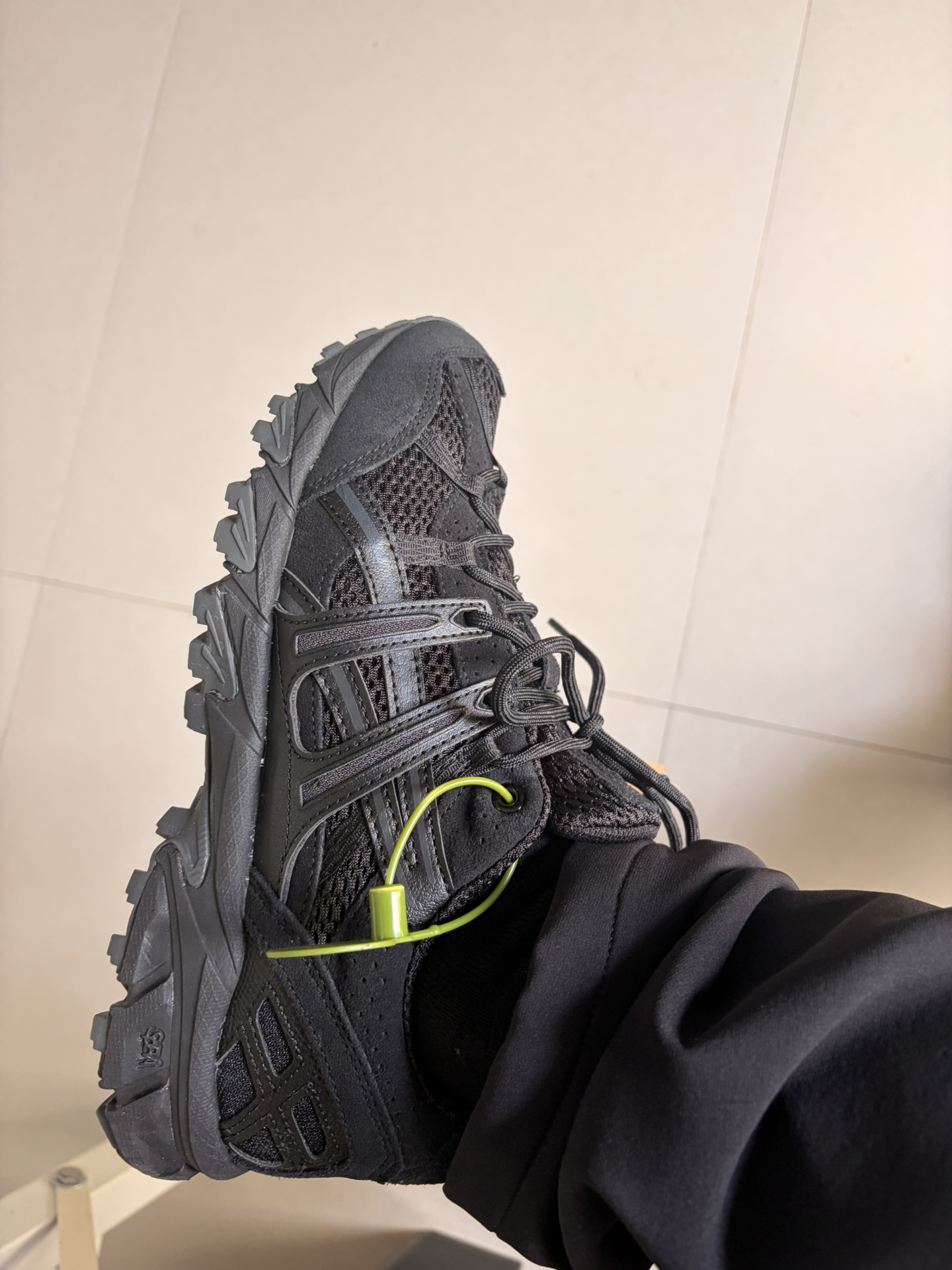 custom review-Asics Gel Sonoma 15 50 Ткань Низкий Верх Повседневные Беговые Кроссовки Унисекс Черные