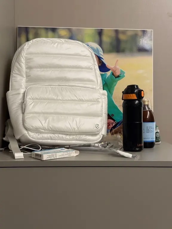 custom review-Lululemon Everywhere Водонепроницаемый Ткань Рюкзак Стандартный (Standard) Унисекс Белый