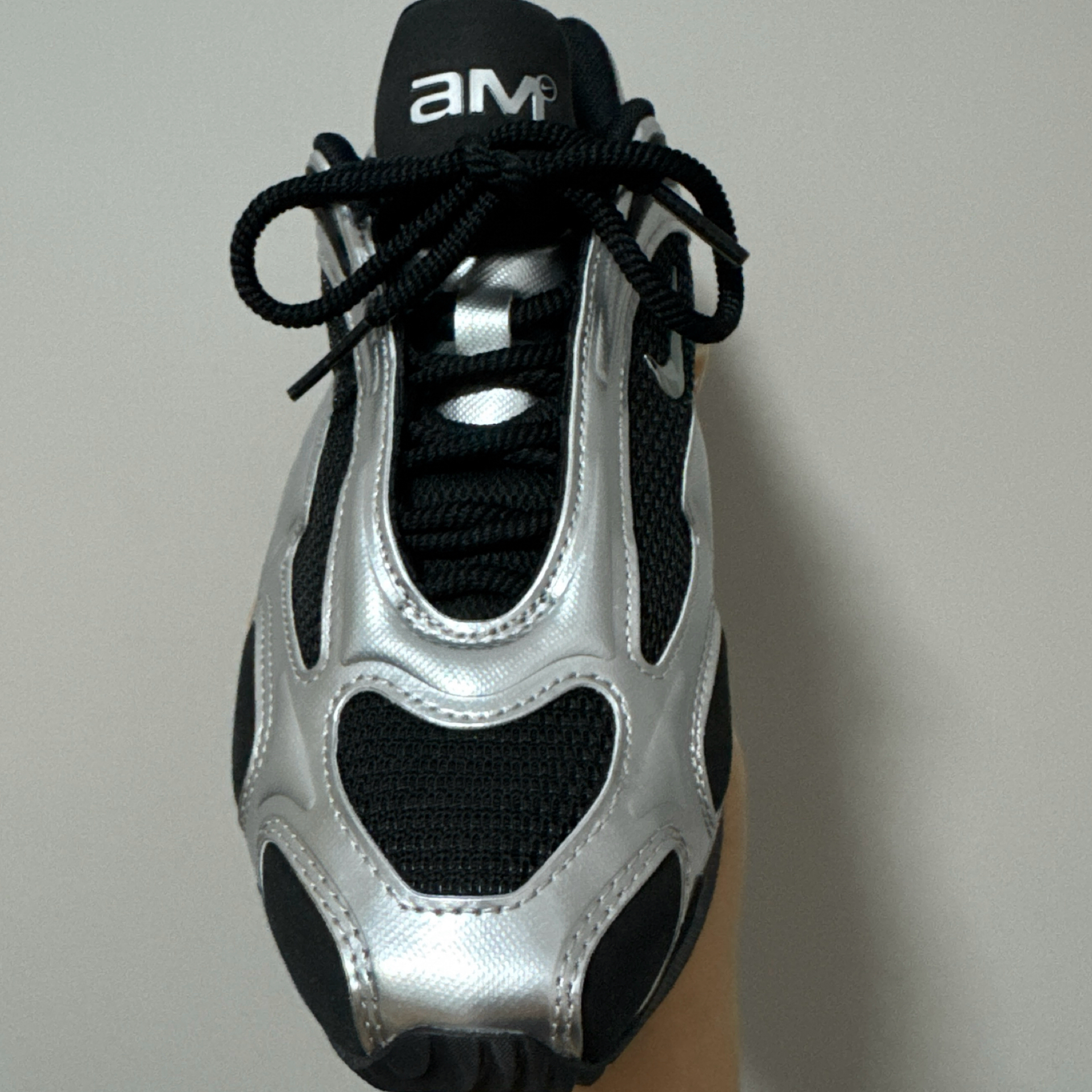 custom review-Nike Air Max Muse Abrasion Resistant Низкие Кроссовки для тренировок Женские Серебряные Черные